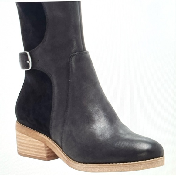 NWT Lucky Brand Timinii Leather Knee High Round Toe Riding Boots - Picture 2 of 16